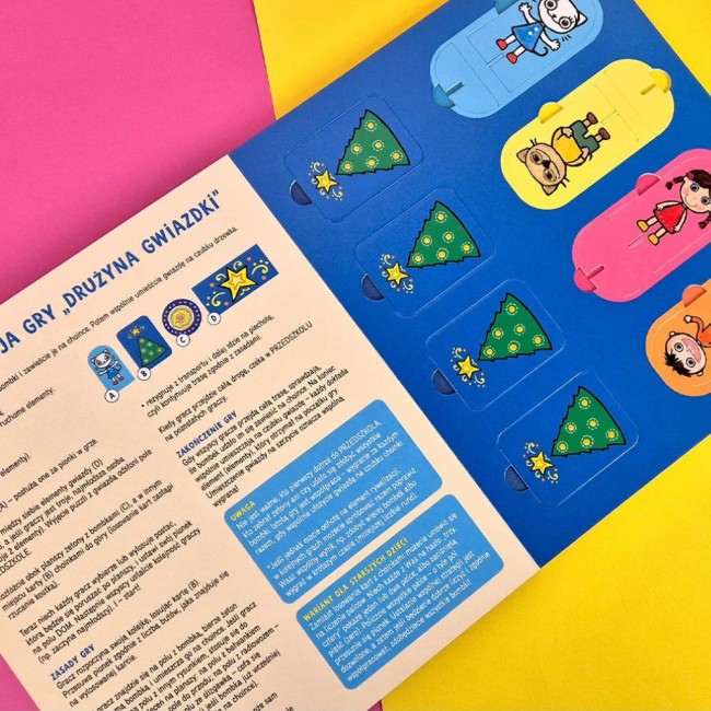 Książka z grą "Kicia Kocia Drużyna Gwiazdki" Wydawnictwo Media Rodzina