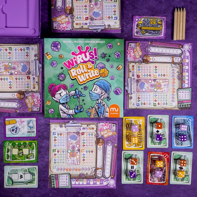 Gra karciana Muduko - Wirus! Roll&Write