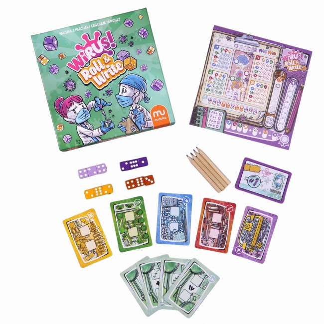 Gra karciana Muduko - Wirus! Roll&Write