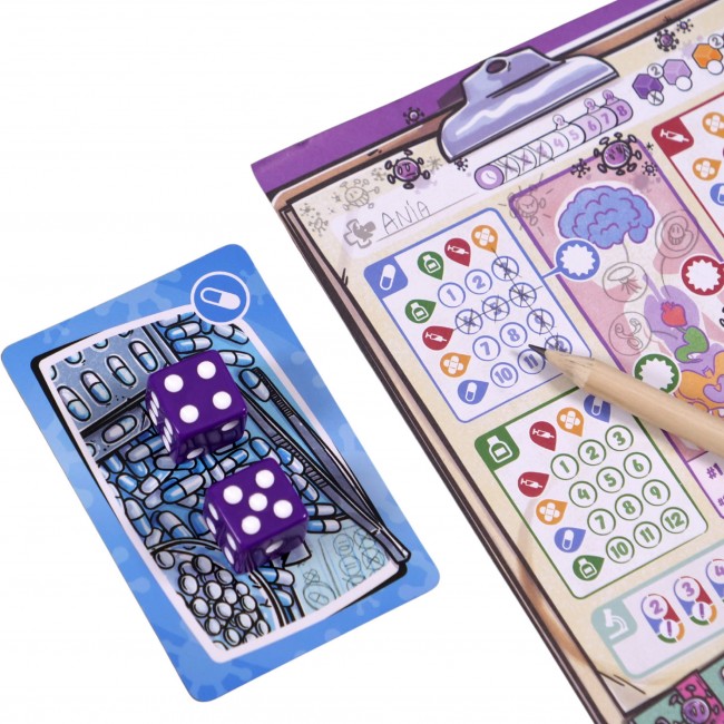 Gra karciana Muduko - Wirus! Roll&Write