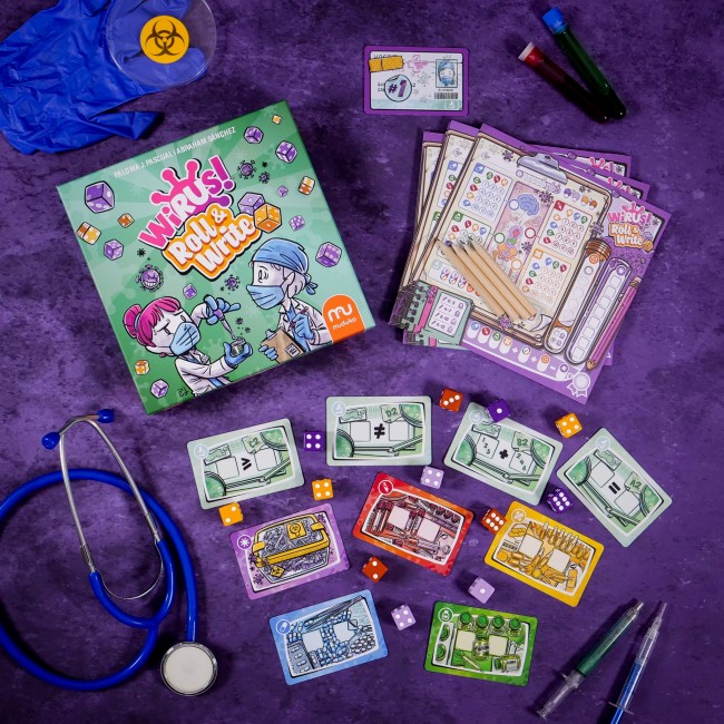 Gra karciana Muduko - Wirus! Roll&Write