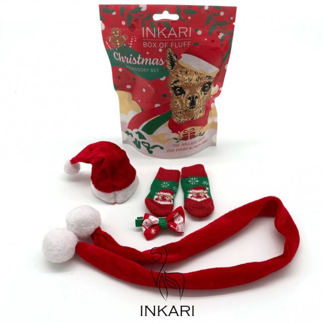 Zestaw akcesoriów dla alpaki Inkari - Christmas