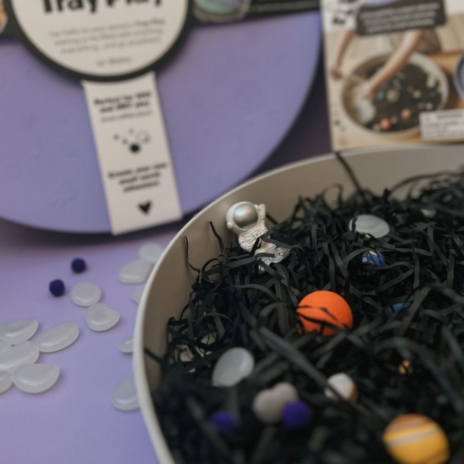 Zestaw sensoryczny Jellystone - Galaktyka - wkład do tacki sensorycznej Play Tray
