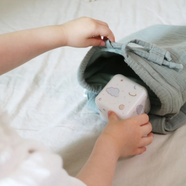 Przenośna lampka nocna Cloud B - świecąca kostka - Kosmos