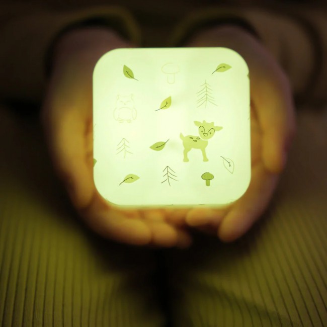 Przenośna lampka nocna Cloud B - świecąca kostka - Las