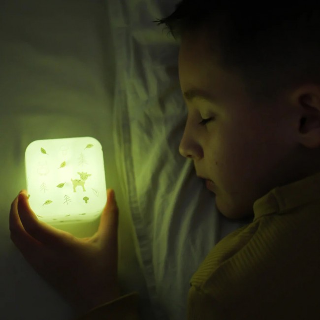 Przenośna lampka nocna Cloud B - świecąca kostka - Las