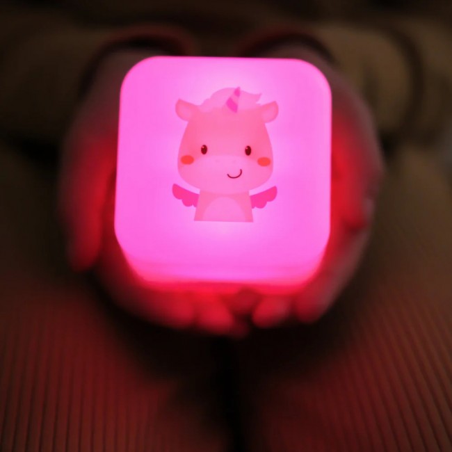 Przenośna lampka nocna Cloud B - świecąca kostka - Jednorożec Lily