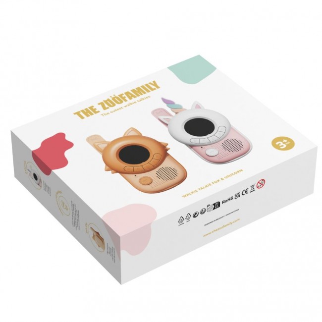 Walkie Talkie dla dzieci The Zoofamily - Lis i Jednorożec