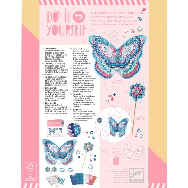 Zrób to sam Djeco - Skrzydła wróżki z różdżką