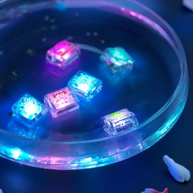 Kostki sensoryczne świecące w wodzie Glo Pals - Wróżki 6 szt.