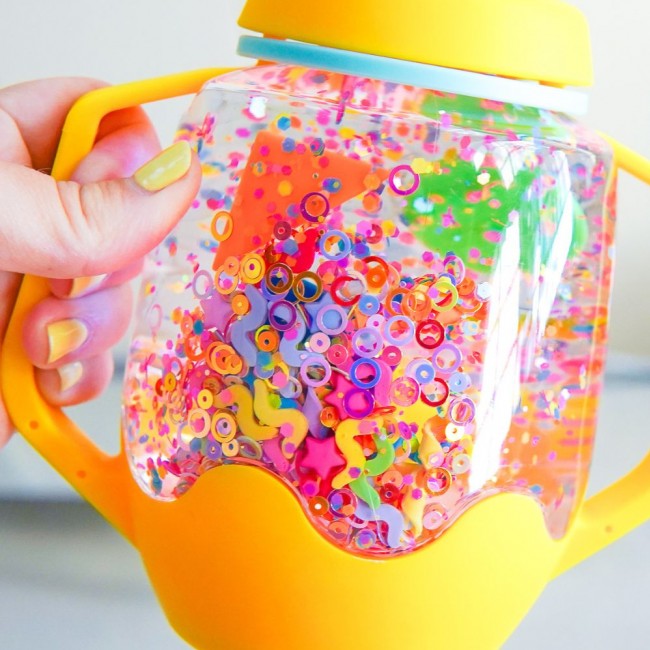 Zestaw sensorycznych akcesoriów do słoików Glo Pals - Kształty