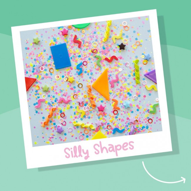 Zestaw sensorycznych akcesoriów do słoików Glo Pals - Kształty