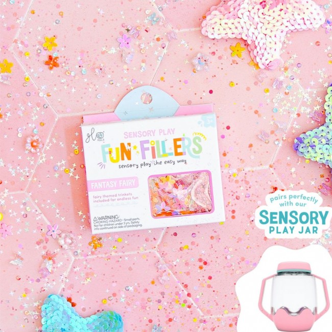 Zestaw sensorycznych akcesoriów do słoików Glo Pals - Wróżka