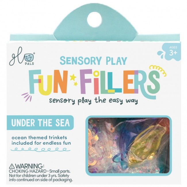 Zestaw sensorycznych akcesoriów do słoików Glo Pals - Morze