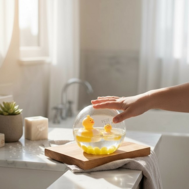 Kula sensoryczna Petit Boum Happy Bubbles - Kaczuszka