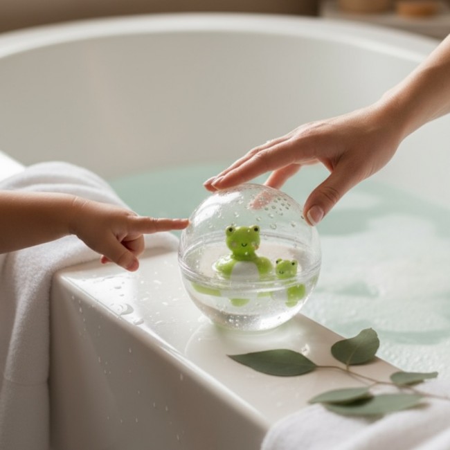 Kula sensoryczna Petit Boum Happy Bubbles - Żaba