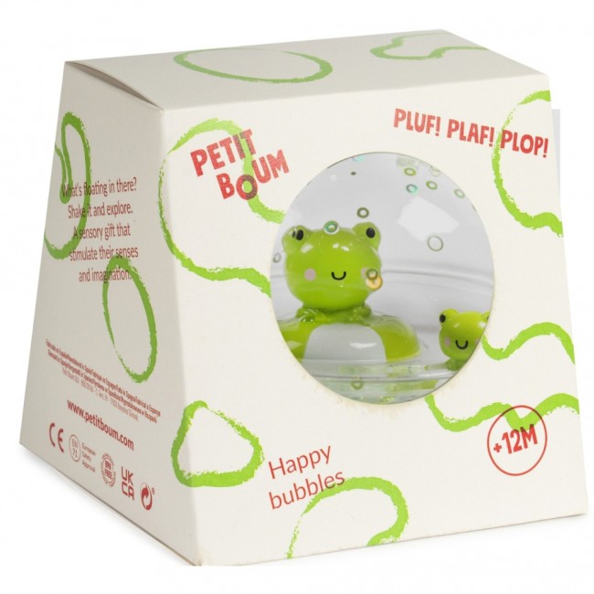Kula sensoryczna Petit Boum Happy Bubbles - Żaba