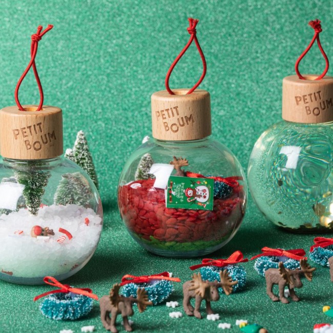 Zestaw 3 bombek Petit Boum - kolekcja świąteczna