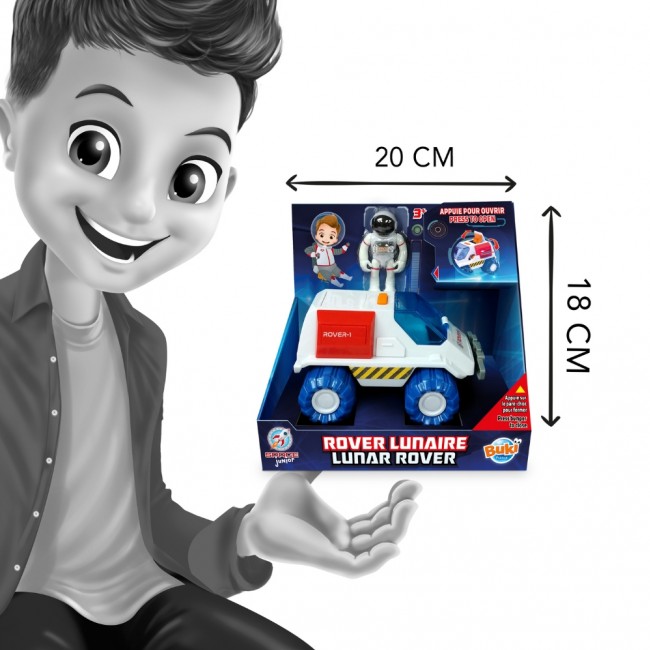 Badawczy pojazd kosmiczny z astronautą Buki