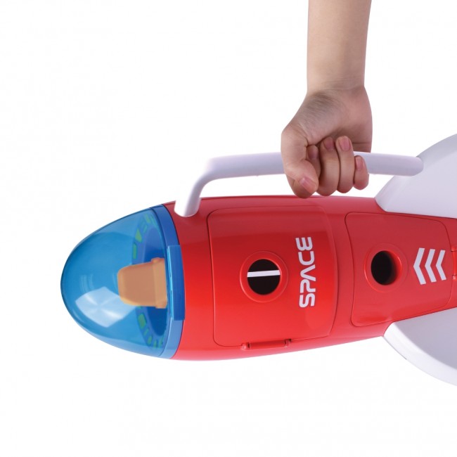 Duża rakieta kosmiczna z astronautami Buki