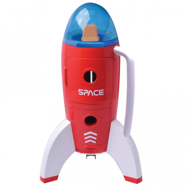 Duża rakieta kosmiczna z astronautami Buki