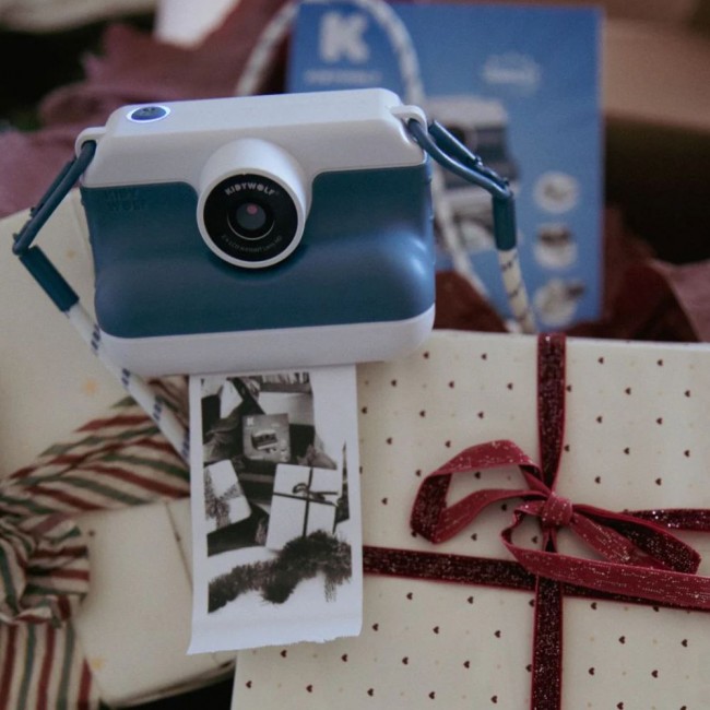 Aparat cyfrowy z drukarką Kidywolf - Blue