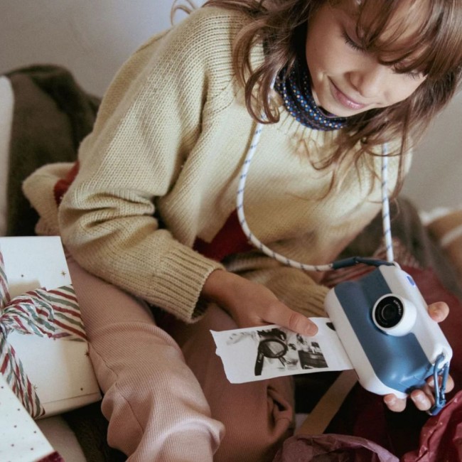 Aparat cyfrowy z drukarką Kidywolf - Blue