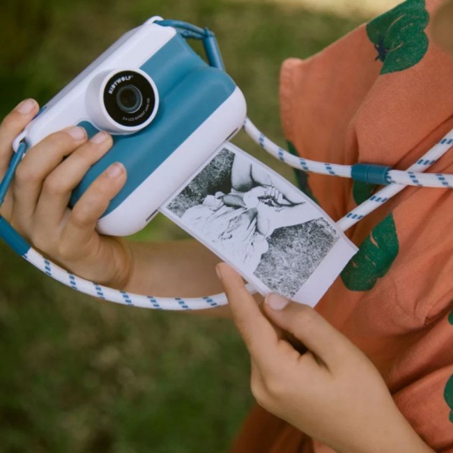 Aparat cyfrowy z drukarką Kidywolf - Blue