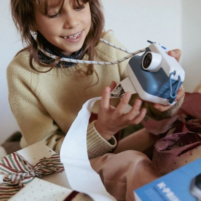 Aparat cyfrowy z drukarką Kidywolf - Blue