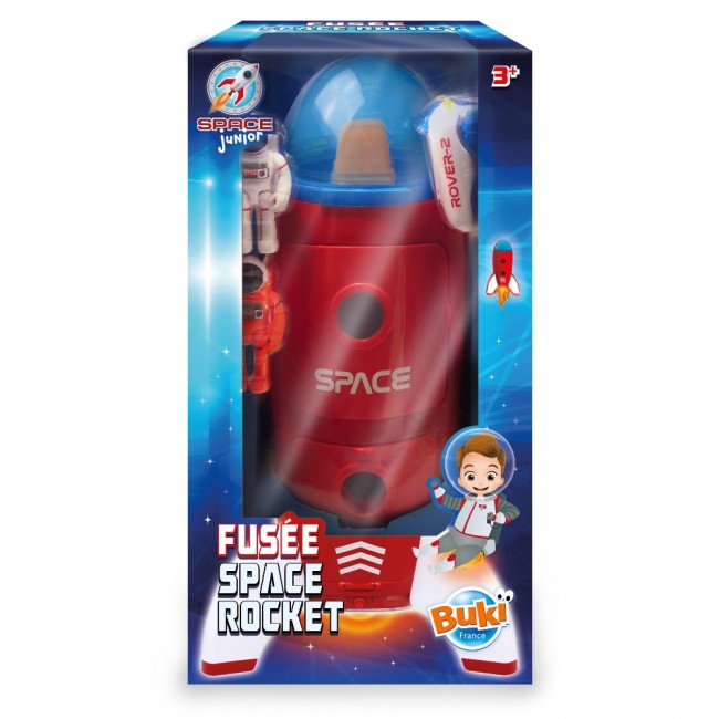Duża rakieta kosmiczna z astronautami Buki