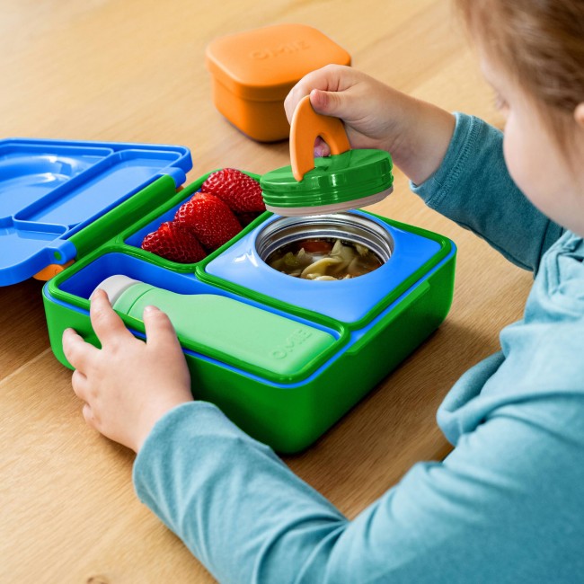 Lunchbox z termosem OmieBox OMIE - Monster Blue