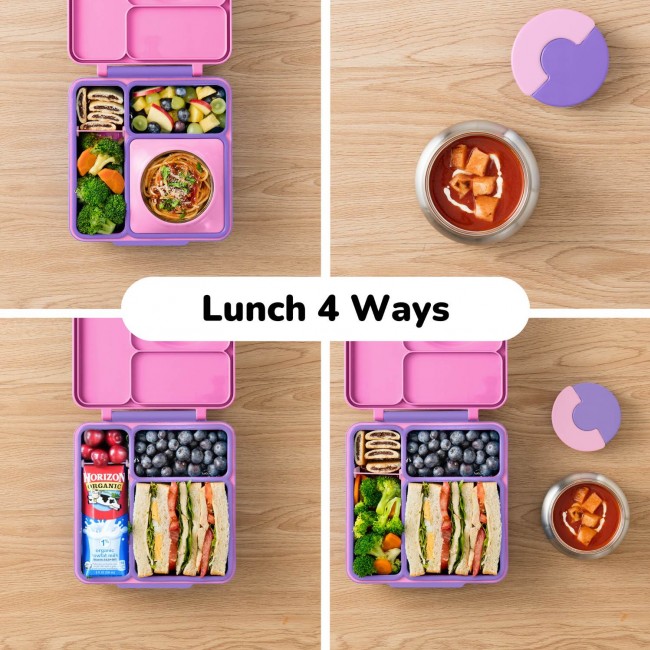 Lunchbox z termosem OmieBox OMIE - Unicorn Pink