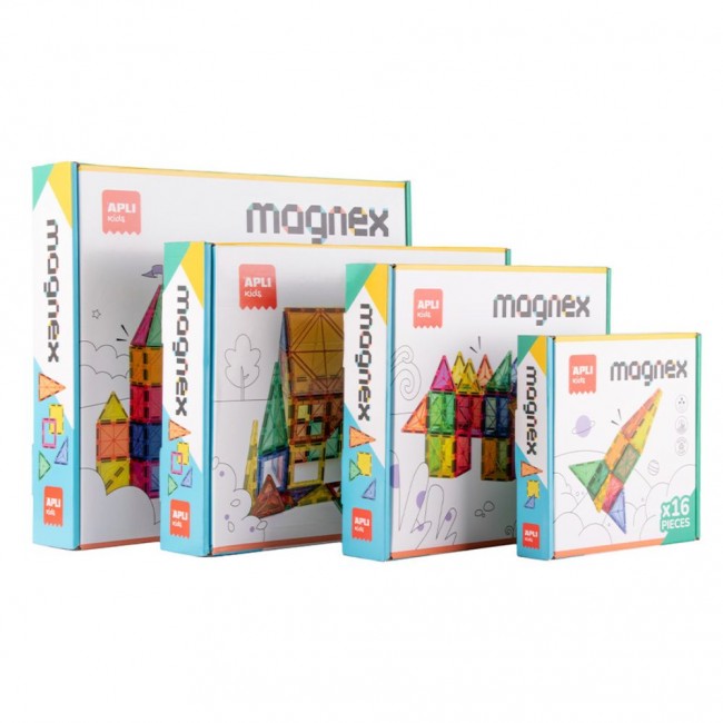 Klocki magnetyczne Magnex Apli Kids 16 el.