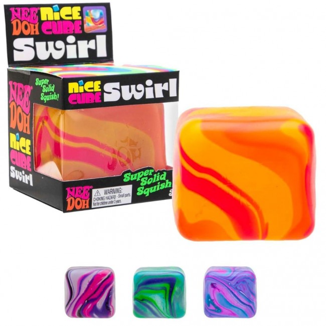 Sensoryczny gniotek Schylling - Nice Cube Swirl Needoh