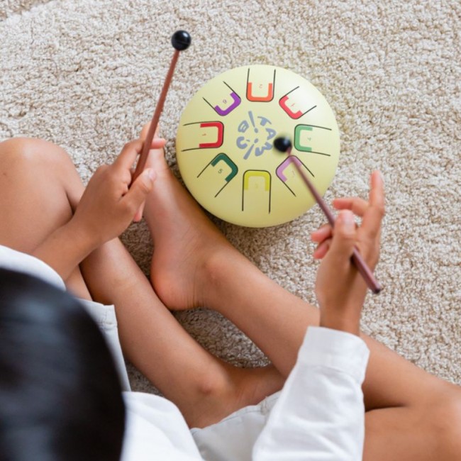 Bębenek językowy Baby Tambu - Yellow Mellow