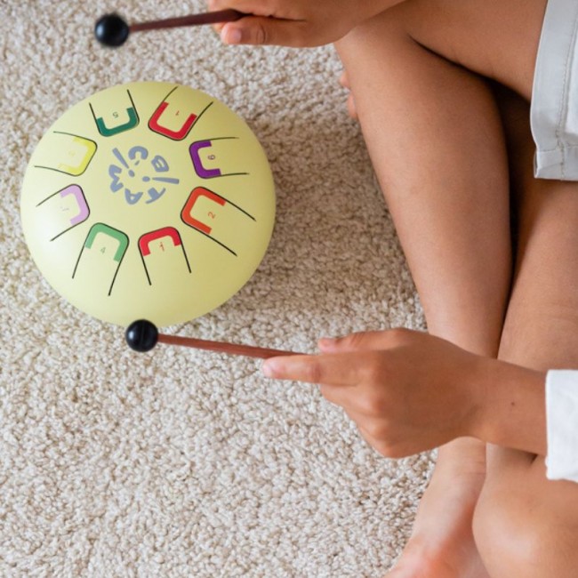 Bębenek językowy Baby Tambu - Yellow Mellow