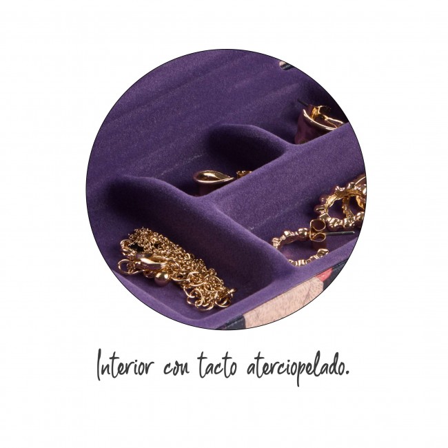 Pudełeczko na biżuterię z lusterkiem Miquelrius - Blush Magnolia