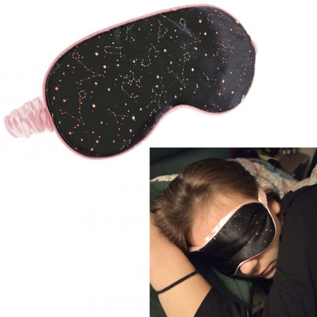 Satynowa maska na oczy do spania Miquelrius - Sky