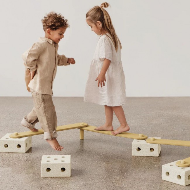 Zestaw Balance Track MODU - Sand Grey/Honey Yellow