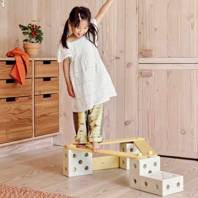 Zestaw Balance Track MODU - Sand Grey/Honey Yellow