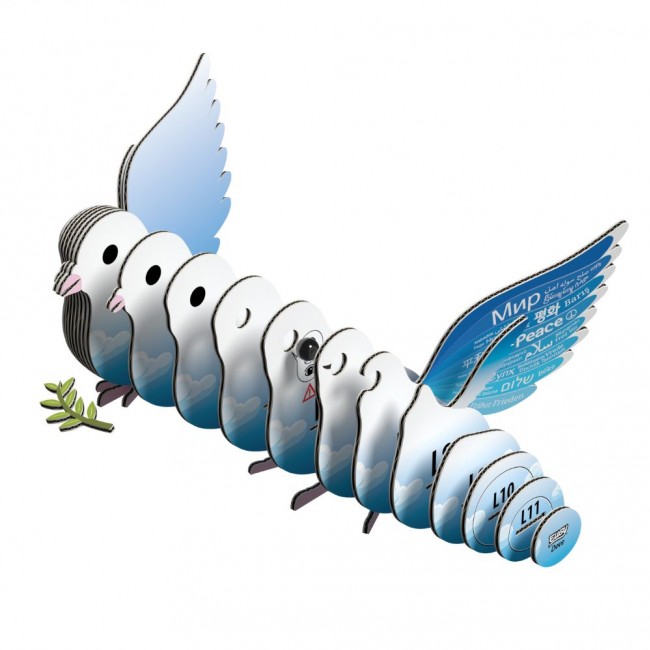 Eko Układanka 3D Eugy - Gołąbek Pokoju