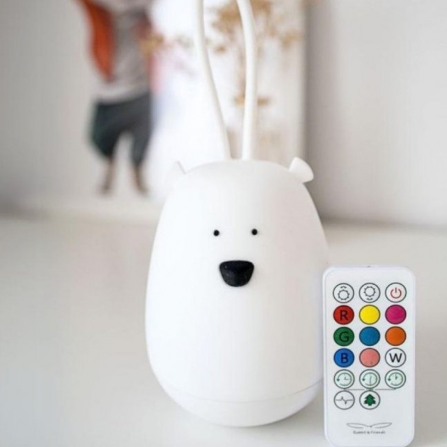 Lampka nocna do zawieszania Rabbit & Friends - Miś z pilotem