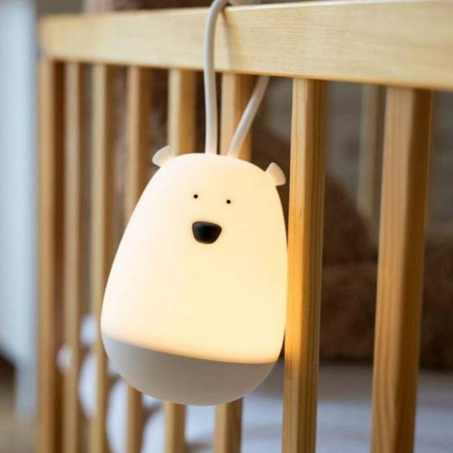 Lampka nocna do zawieszania Rabbit & Friends - Miś z pilotem