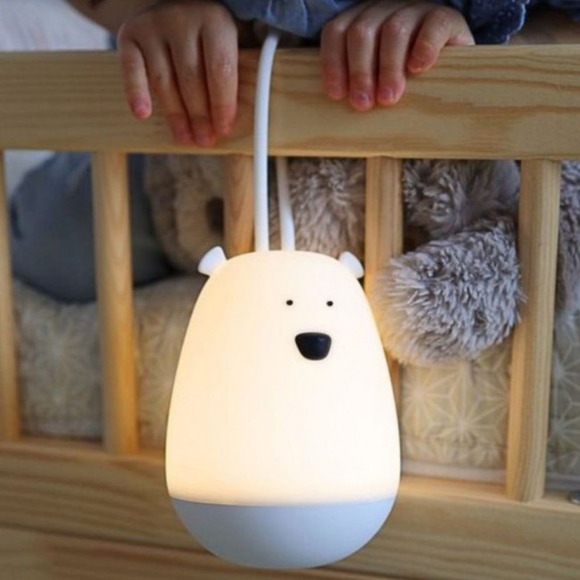 Lampka nocna do zawieszania Rabbit & Friends - Miś z pilotem