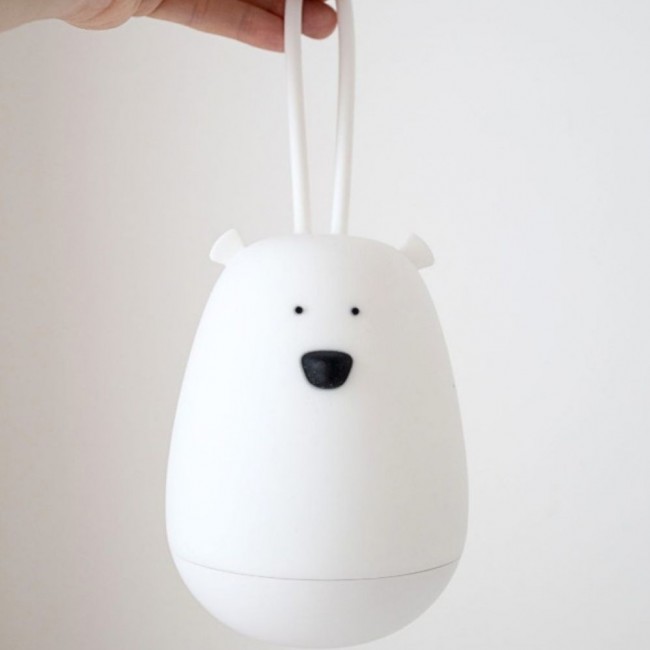 Lampka nocna do zawieszania Rabbit & Friends - Miś z pilotem