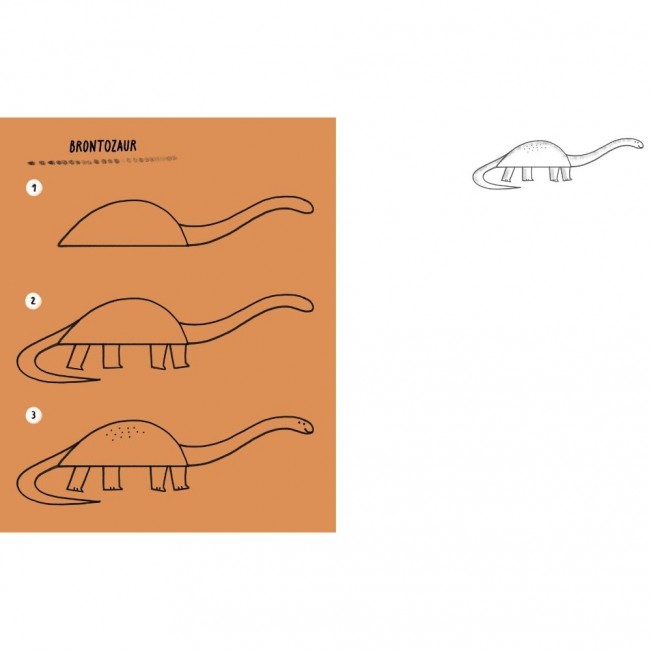 Książka "Umiem rysować jeszcze więcej dinozaurów" Wydawnictwo Kropka