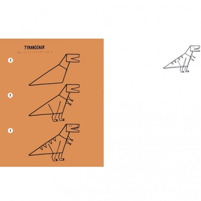 Książka "Umiem rysować jeszcze więcej dinozaurów" Wydawnictwo Kropka