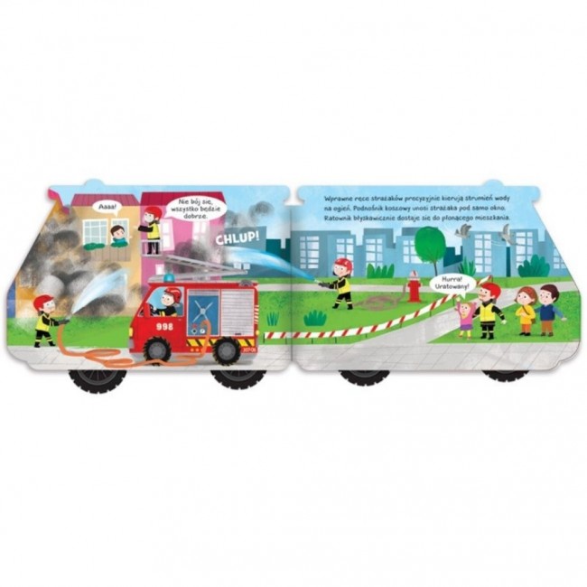 Książka "Świat na kółkach. Wóz strażacki" Wydawnictwo Aksjomat