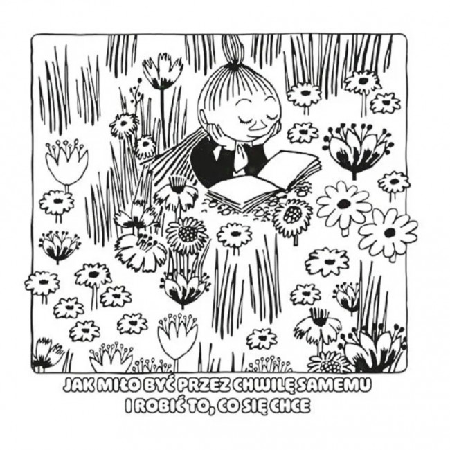 Kolorowanka Muminki. Miłe chwile. Urocza i relaksująca