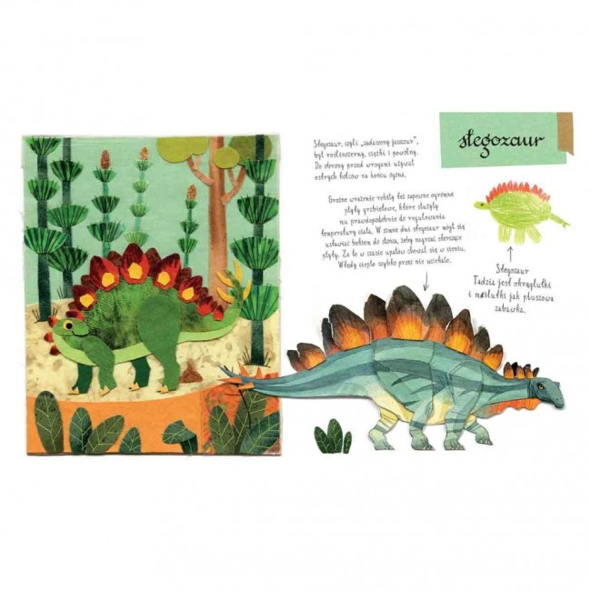 Książka "Mały atlas dinozaurów Ewy i Pawła Pawlaków" Wydawnictwo Nasza Księgarnia